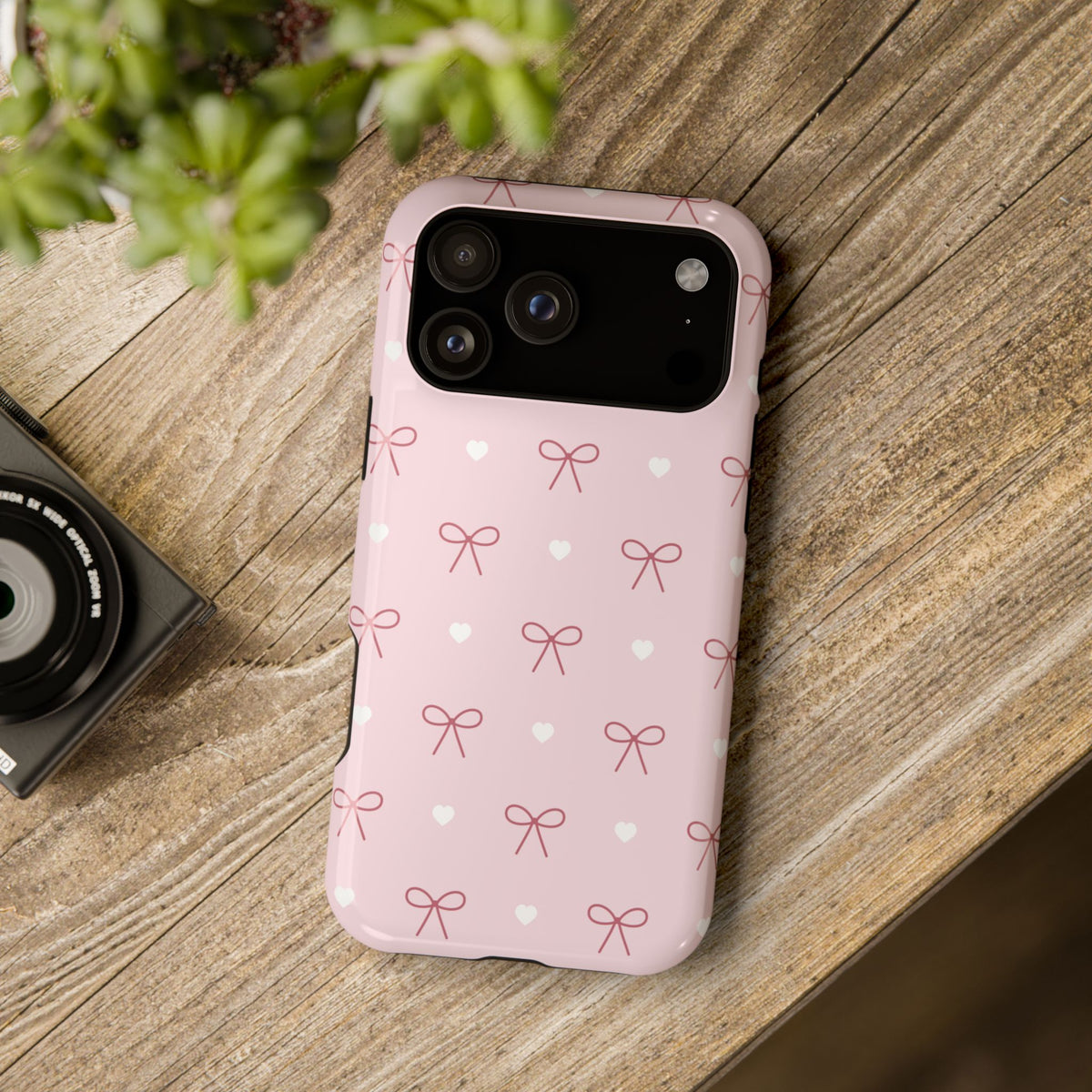 Ribbon Bow Case - Blush
