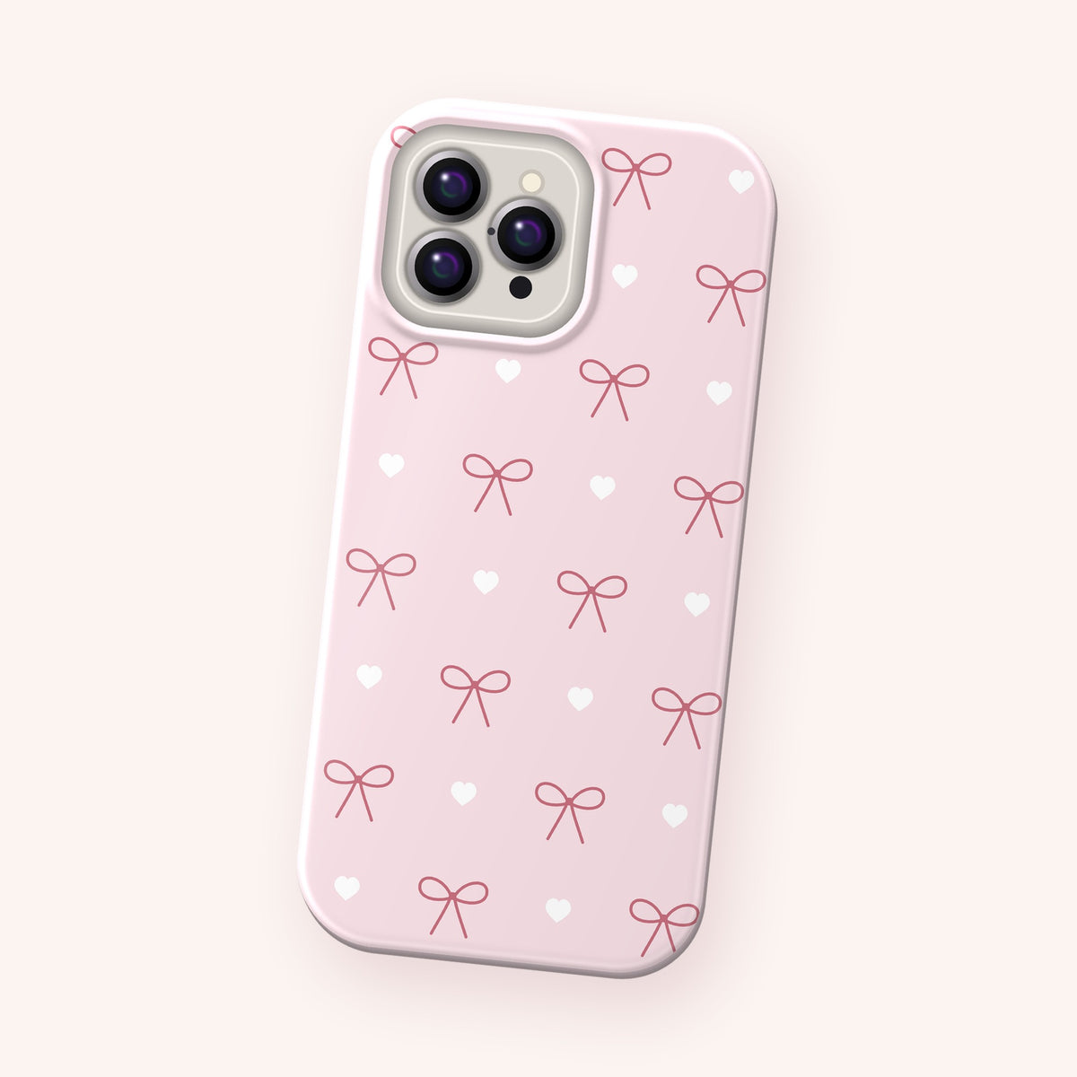 Ribbon Bow Case - Blush