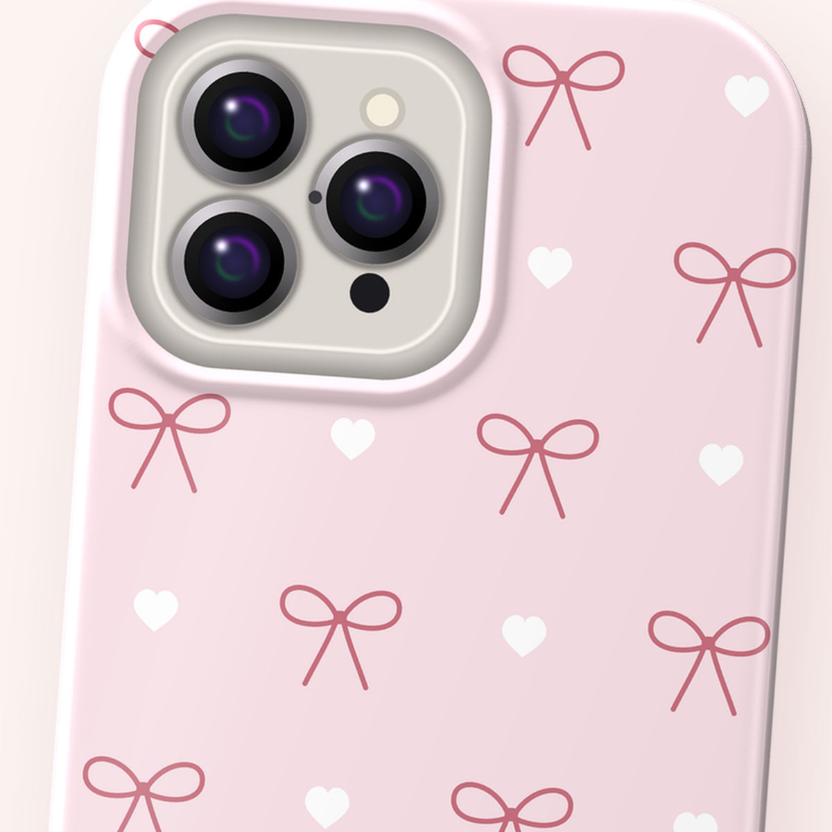 Ribbon Bow Case - Blush